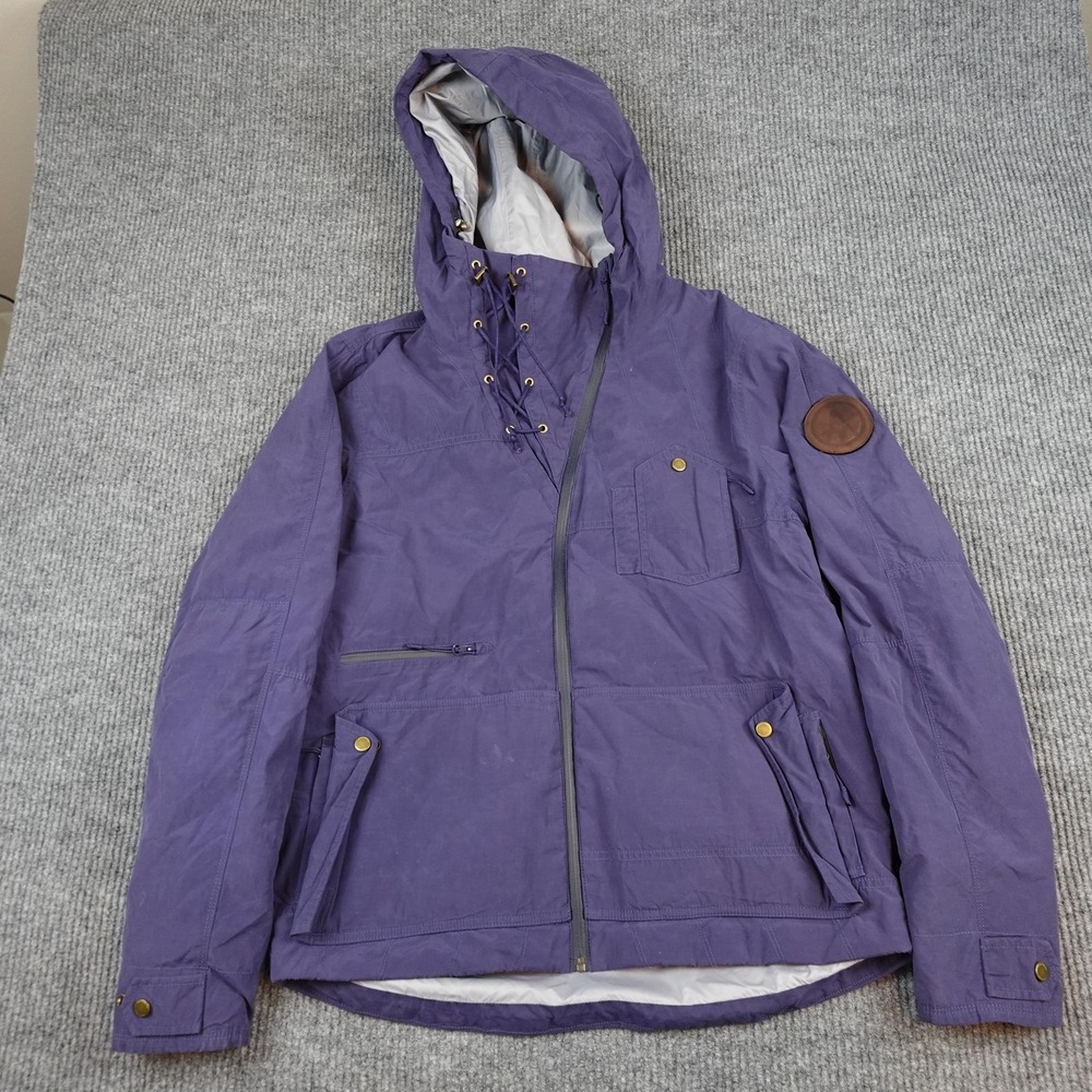 Alps & Meters Touring Jacket Mens Large Purple Hooded Ski Water Resistant Winter